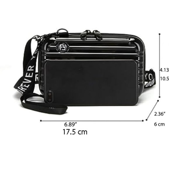 Orange Suitcase/Luggage Crossbody Wristlet Messenger Shoulder Bag Handba… - Picture 6 of 6